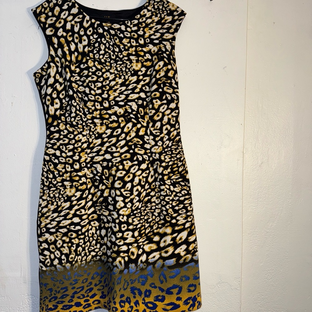 Black Sheath Midi Dress Sleeveless Crew Neck pre-owned